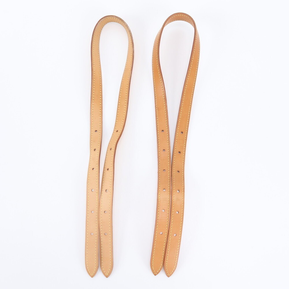Louis Vuitton Shoulder Strap, Monogram Natural Leather, Bucket Women's